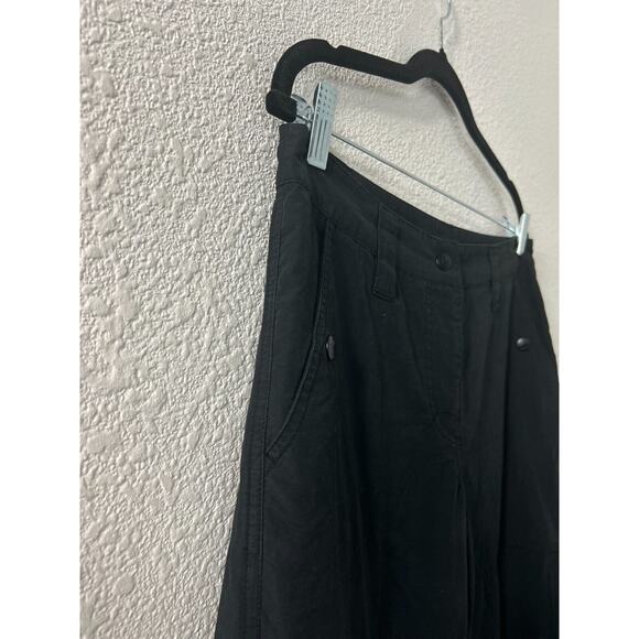 Vintage H&M Parachute Pants Womens Size 10 Black Military Cargo Baggy Y2K Gorp‎ - Picture 2 of 15